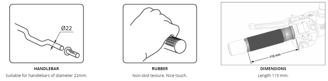 Puig Håndtag Basic Sort PUIG