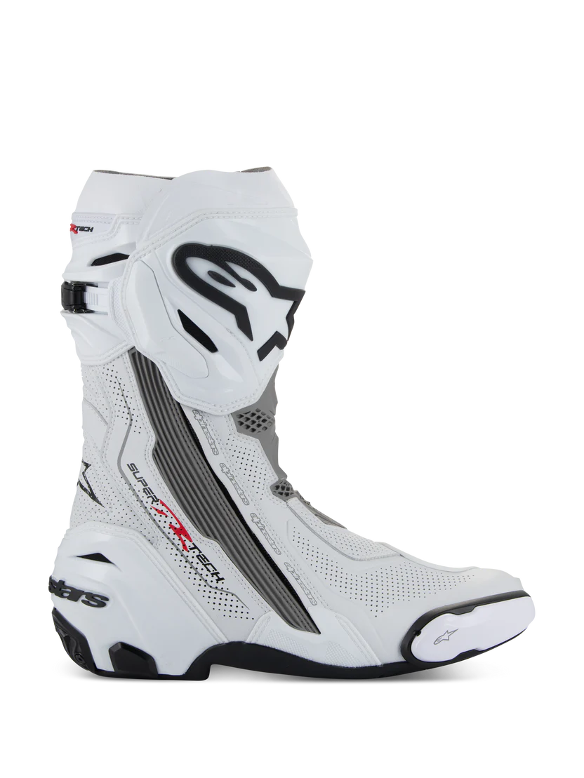 Alpinestars Supertech R Vented MC Støvler – White/Gray/Black