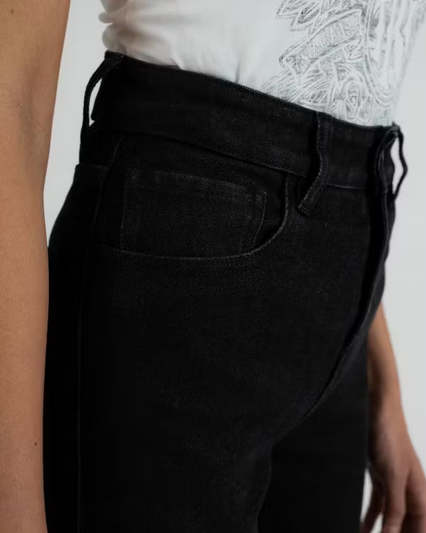 ROKKERTECH High Waist Sort Dame L34 Rokker