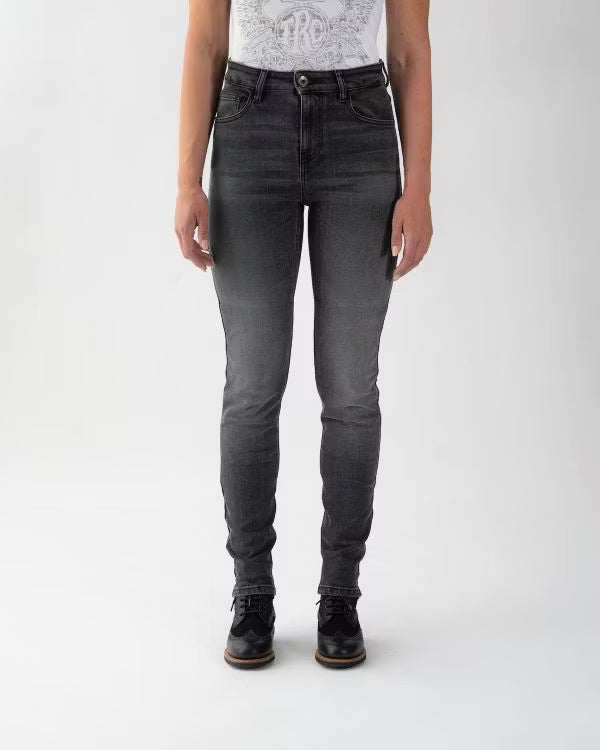 ROKKERTECH High Waist Dame Grå L32 Rokker