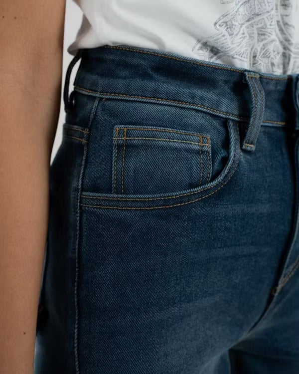 ROKKERTECH High Waist blå Dame L32 Rokker