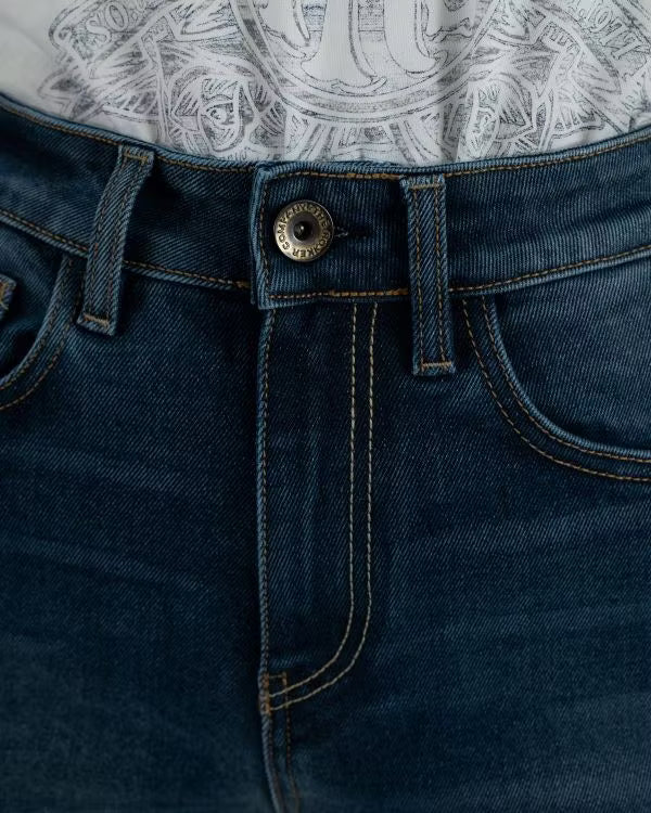 ROKKERTECH High Waist blå Dame L32 Rokker