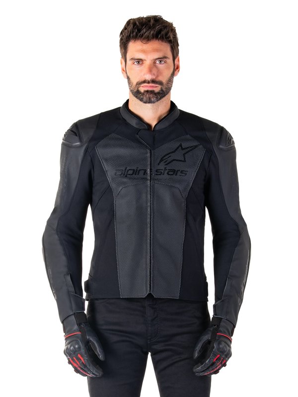 ALPINESTARS Læder Jakke Faster v3 Airflow Sort Alpinestars