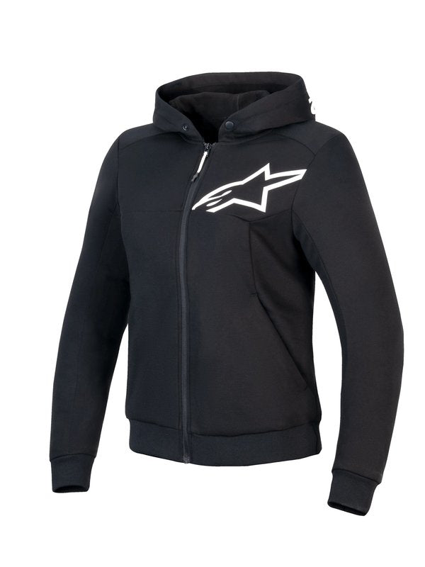 ALPINESTARS Chrome v2 Dame MC-Hoodie – Sort/Hvid Alpinestars