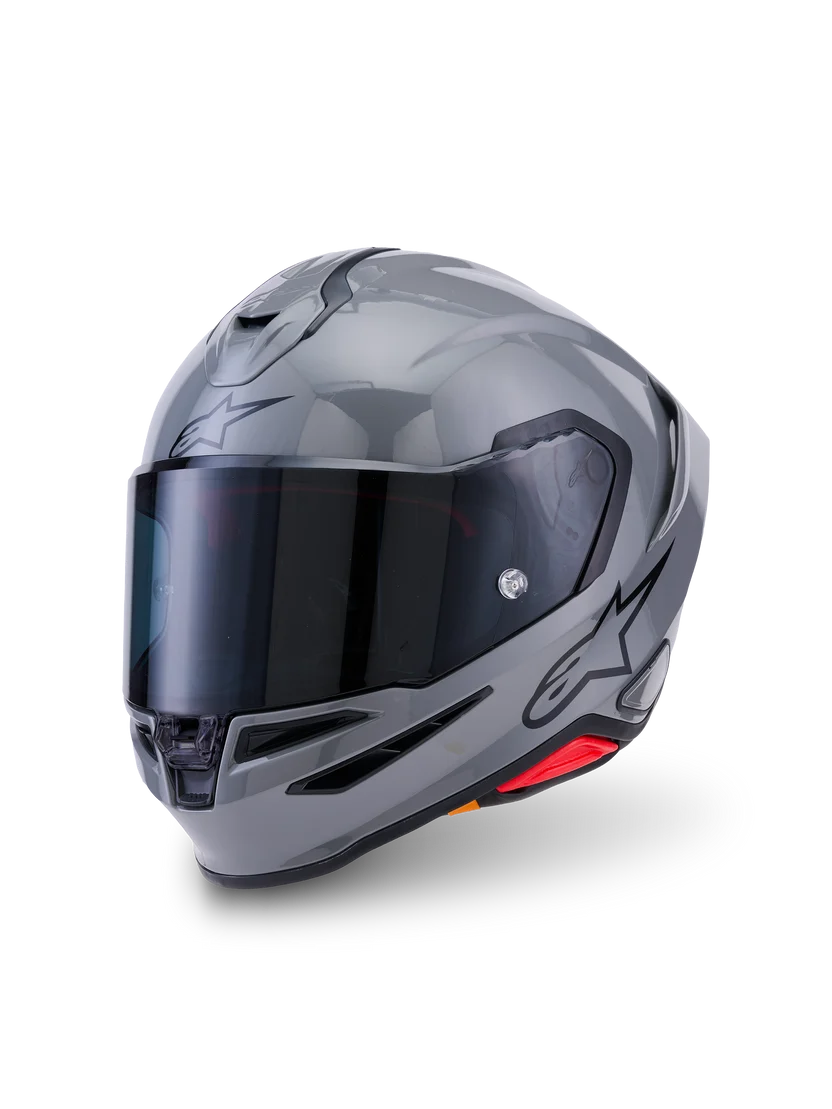 Alpinestars Supertech R7 Blank Grå MC Hjelm