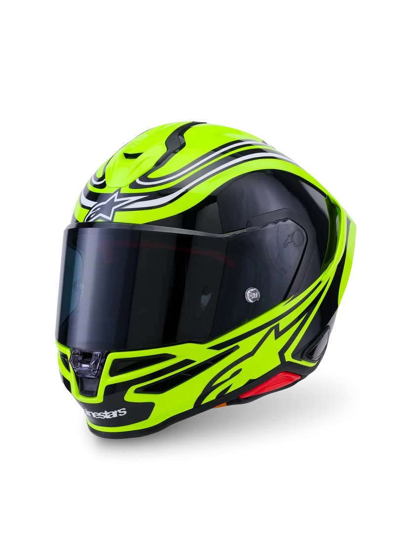 Alpinestars Supertech R7 Zeal Design Fluo Gul MC Hjelm