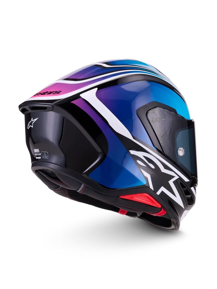 Alpinestars Supertech R7 Zeal Design Blå Pink MC Hjelm