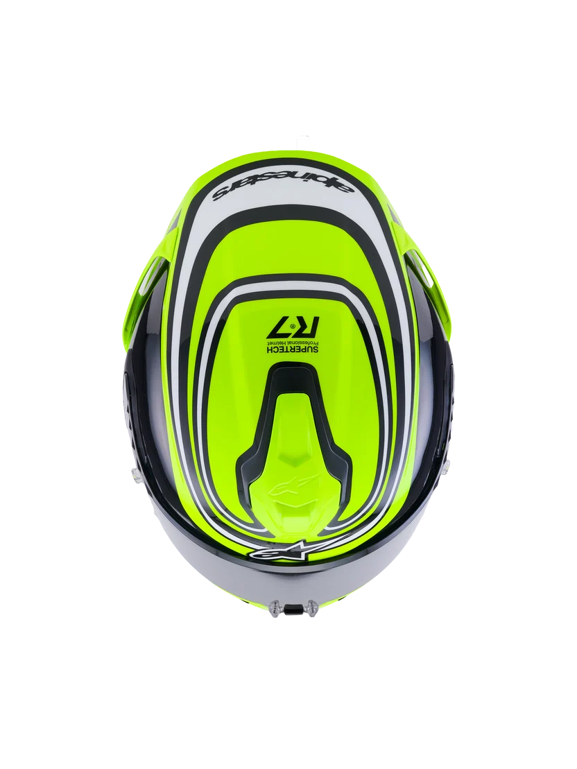 Alpinestars Supertech R7 Zeal Design Fluo Gul MC Hjelm