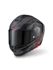 Alpinestars Supertech R7 Core Design Sort Grå MC Hjelm