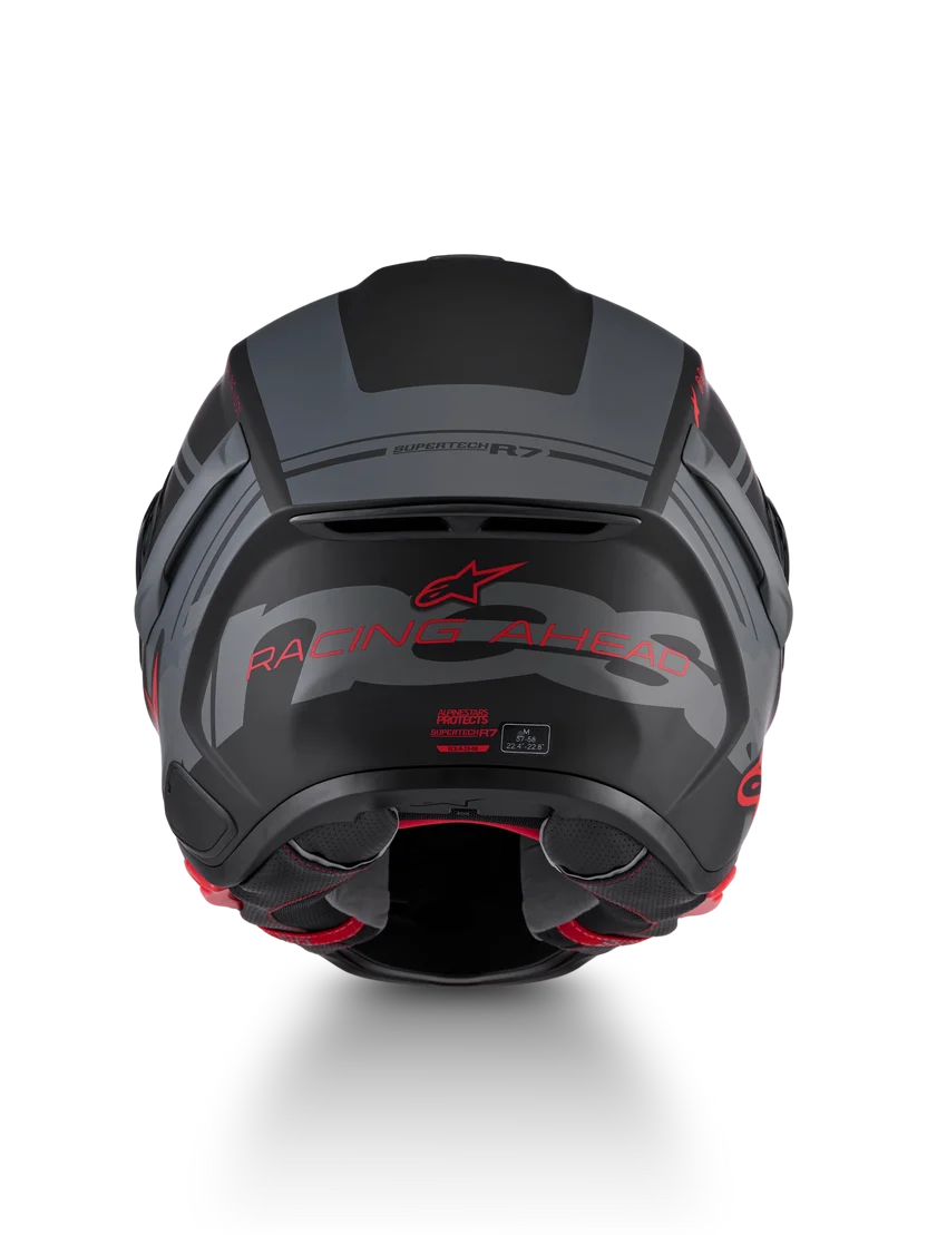 Alpinestars Supertech R7 Core Design Sort Grå MC Hjelm