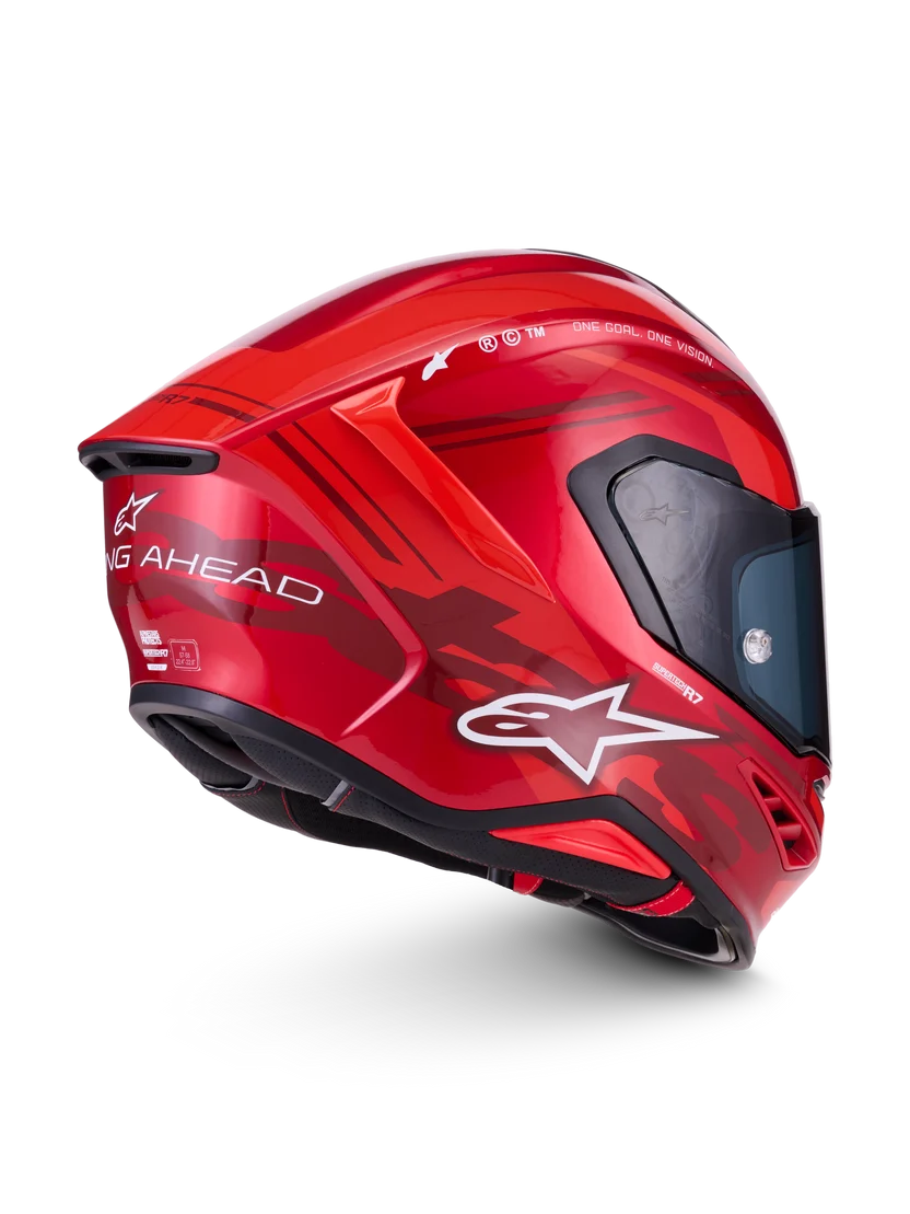 Alpinestars Supertech R7 Core Design Rød MC Hjelm