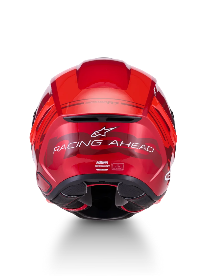 Alpinestars Supertech R7 Core Design Rød MC Hjelm