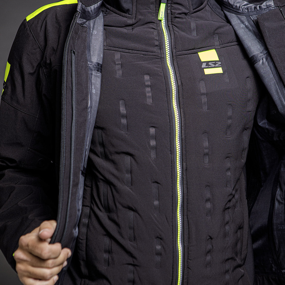 LS2 Titanium Herre Jakke HI-VIS Gul LS2