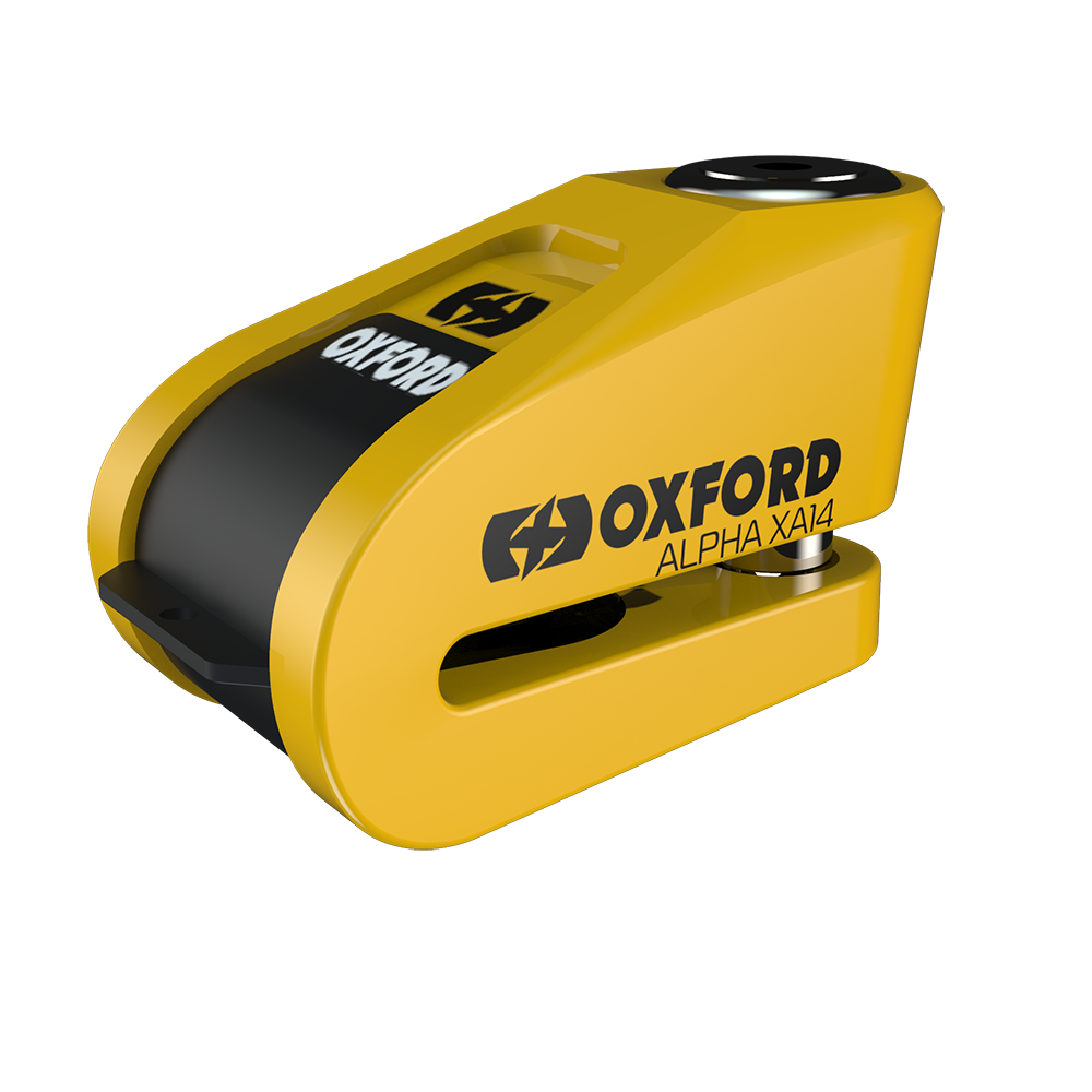 Alpha XA14 Alarm Skivebremselås Gul / Sort Oxford