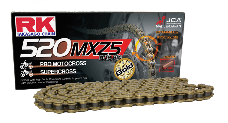 RK GB520MXZ5 Offroad Pro chain Gold +CL (Connect.link) Non seal