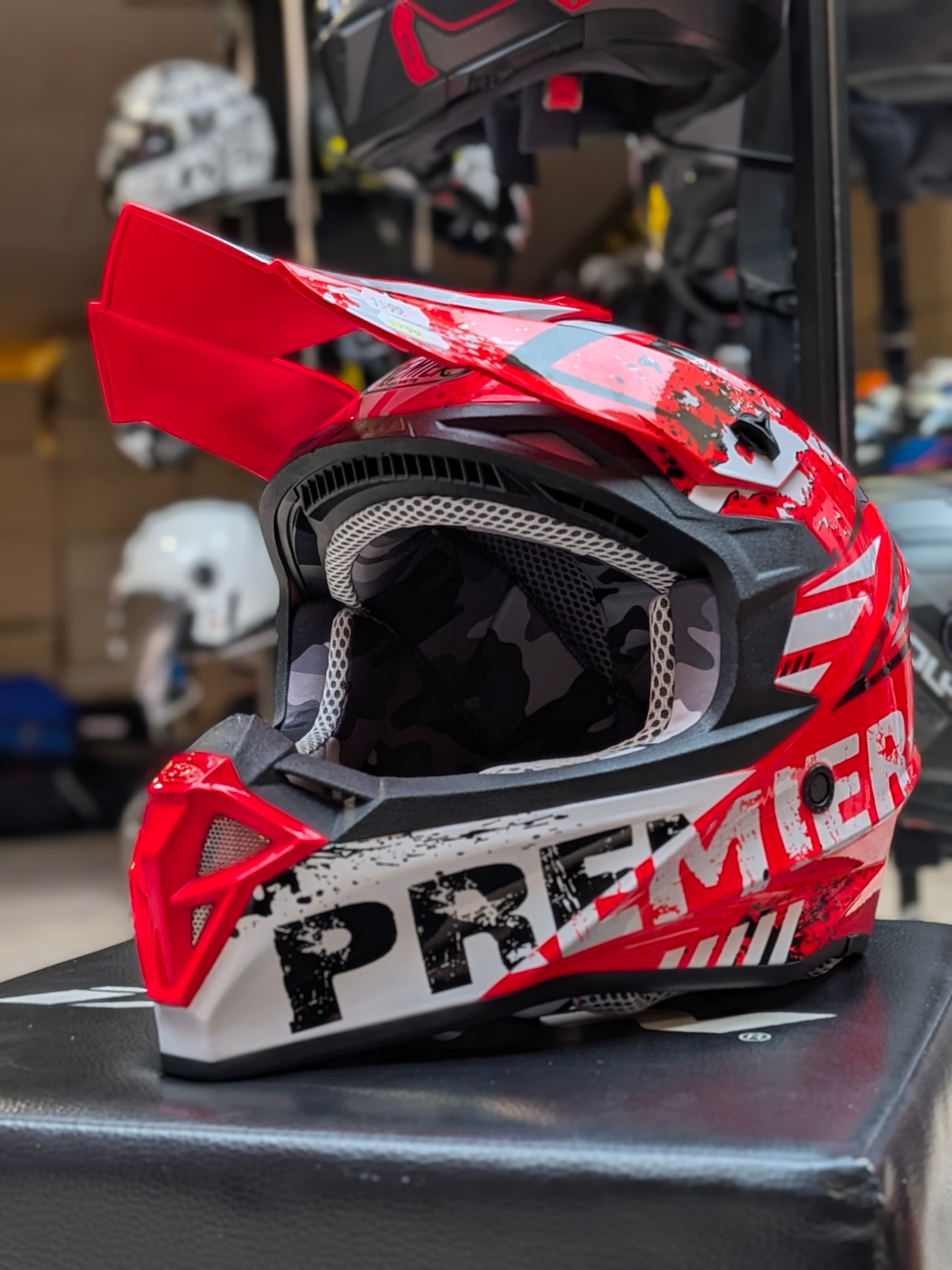 Premier MX-Hjelm Kompositfibre