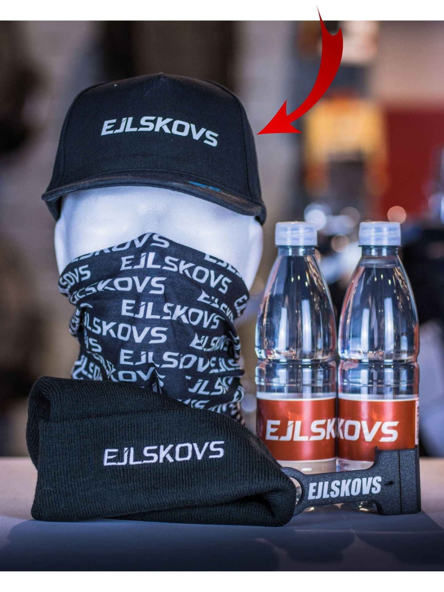 EJLSKOVS Cap Sort/Hvid Ejlskovs