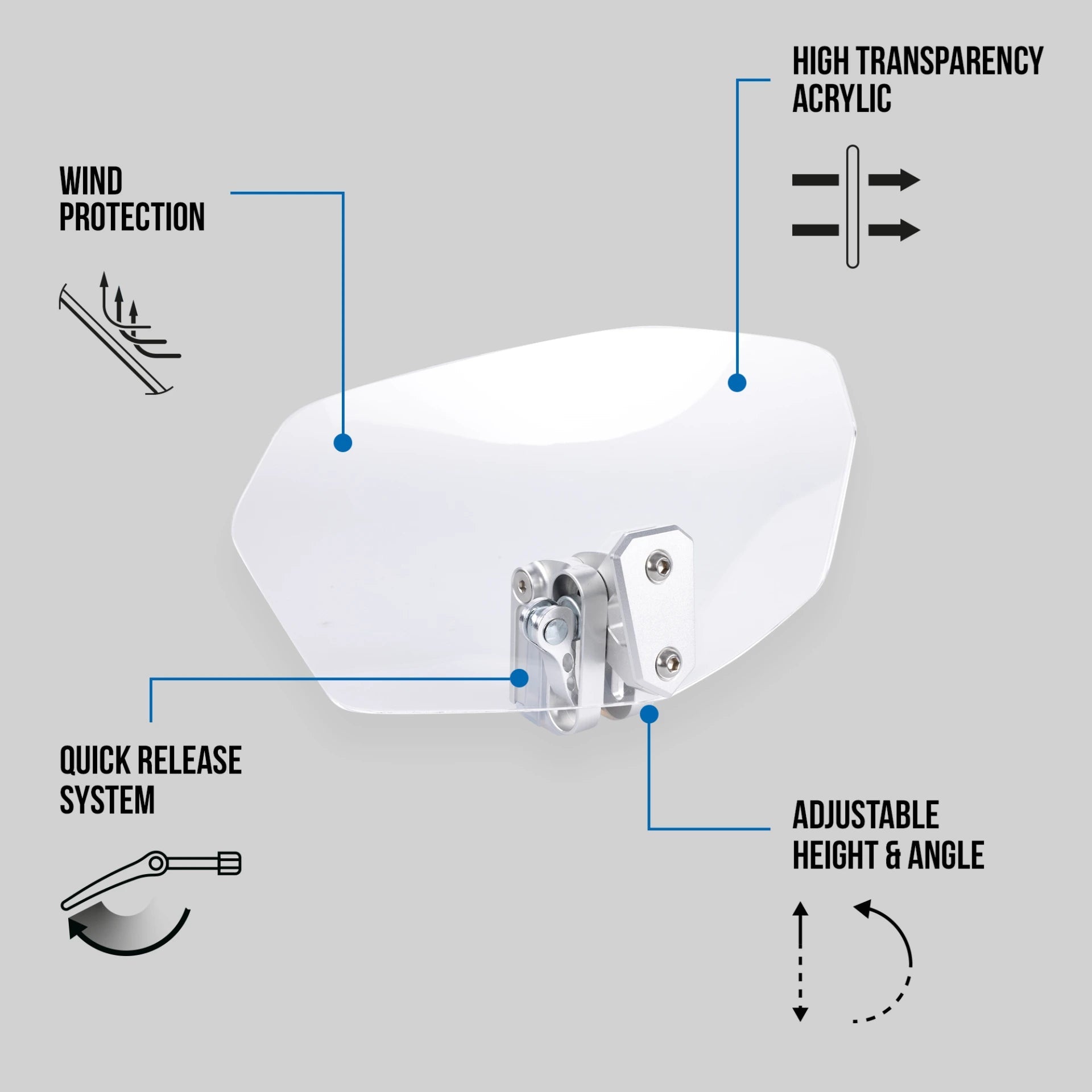 Oxford Vindskærm Klar Oxford