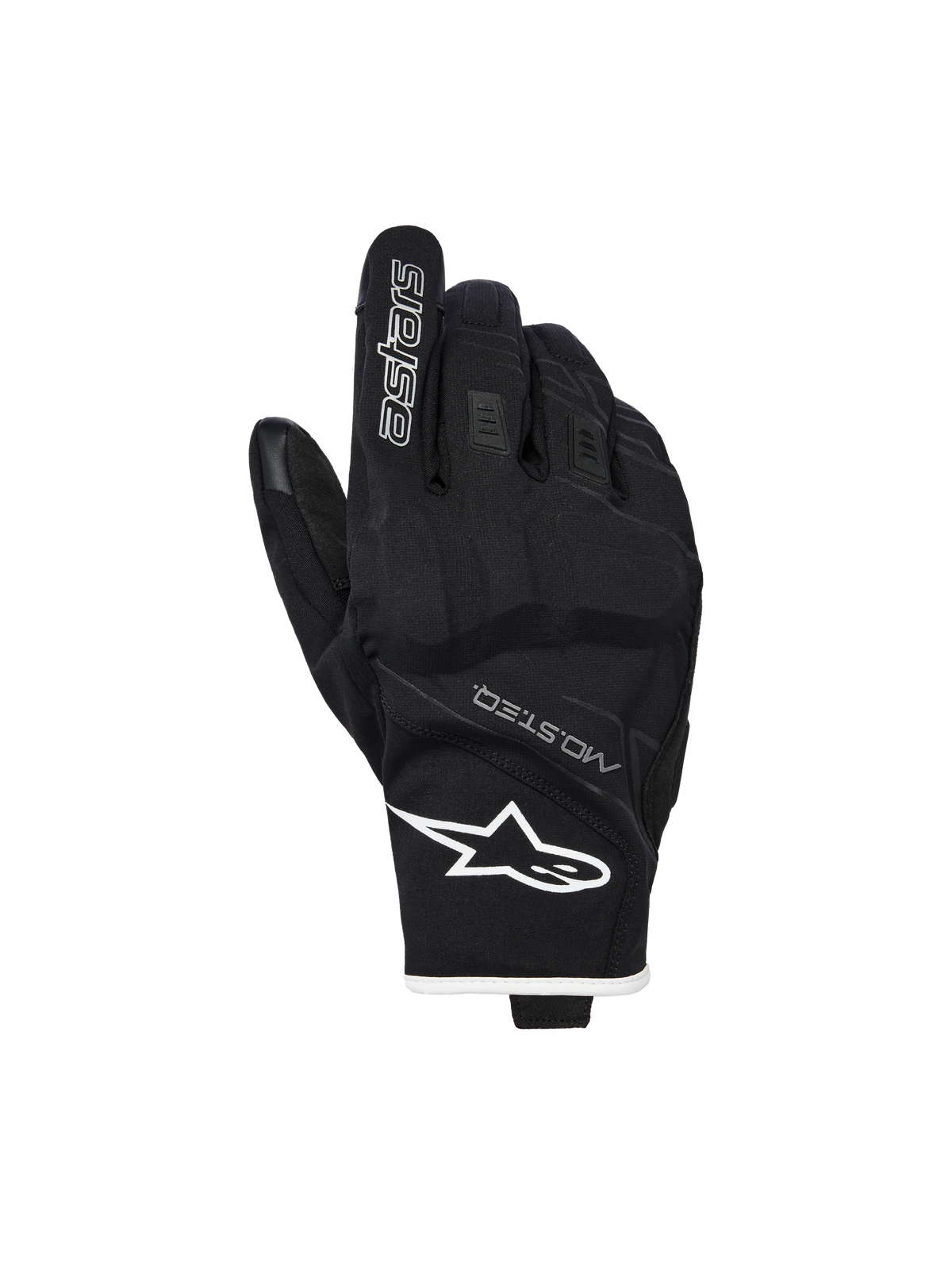 Alpinestars Moblast WP vandtætte MC-handsker – sort/råhvid – håndryg